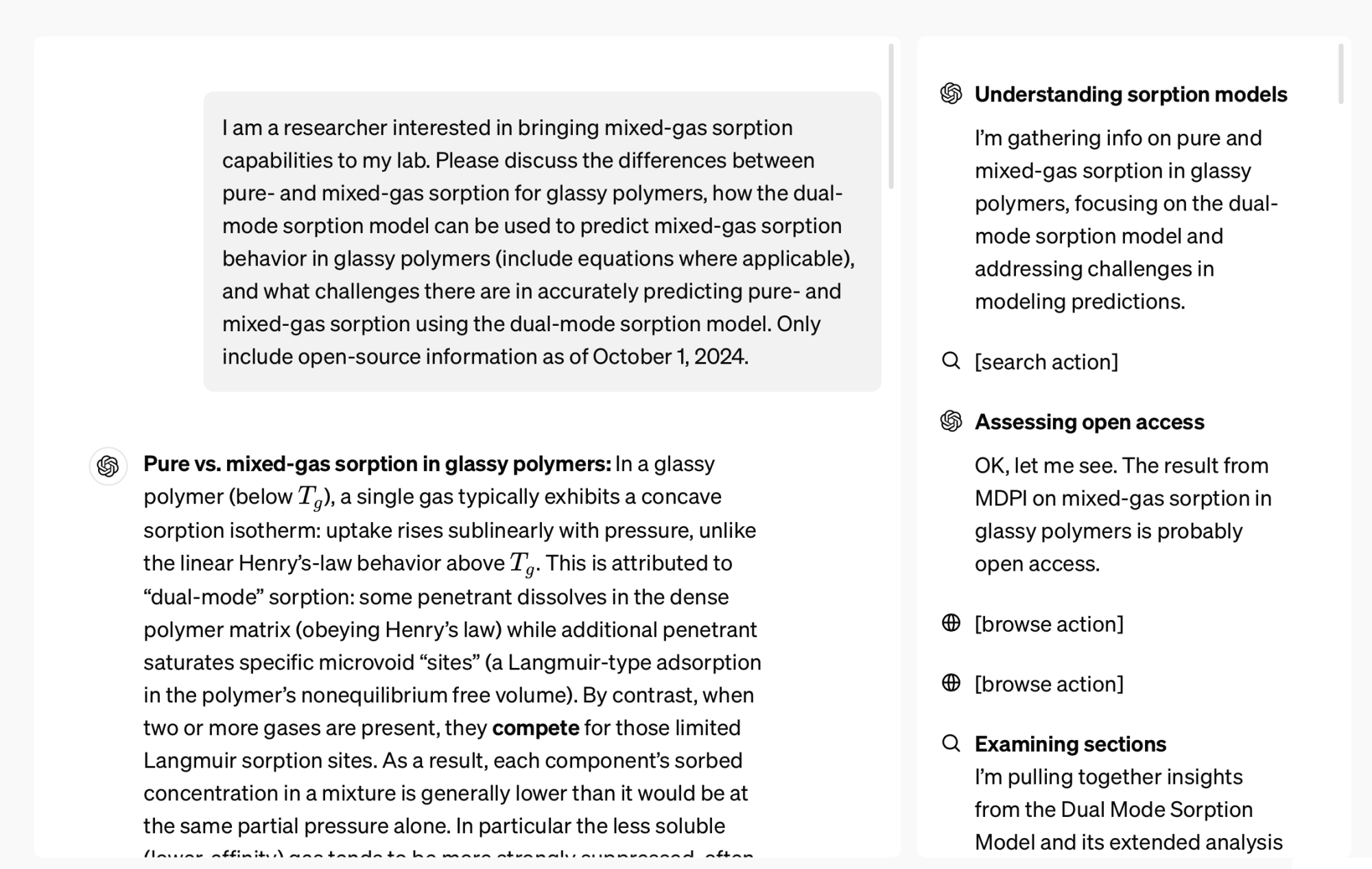 Recherche en chimie de niveau expert dans OpenAI Deep Research.