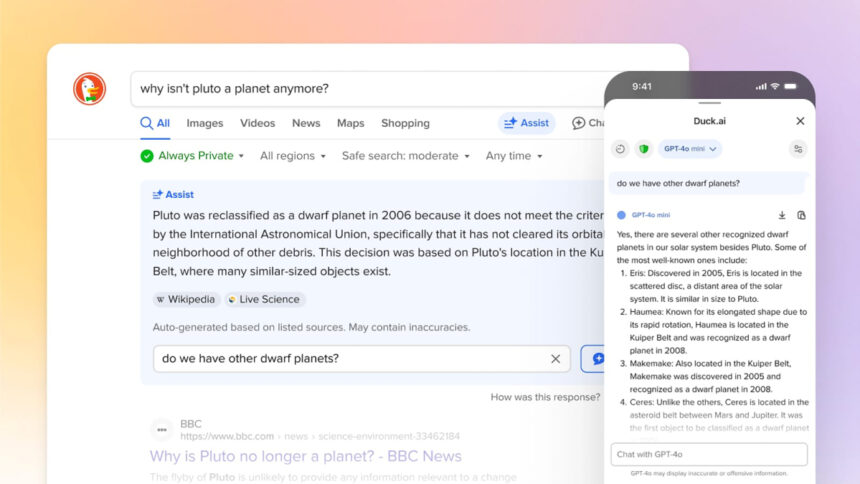 DuckDuckGo : un nouvel outil d’assistance basé sur l’IA