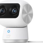 eufy Security Indoor Cam S350 Dual Lens Camera 4K UHD Surveillance Camera with 8× Zoom and 360° Rotation/Tilt, Ideal for Baby Monitor/Pet Camera/Security