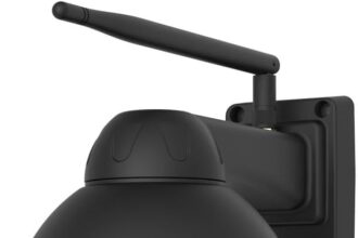 Foscam SD4 Dual Band Wi-Fi PTZ Dome 4MP Surveillance Camera with 4x Optical Zoom and Up to 50m Night Vision, People Detection, Motion and Sound Detection