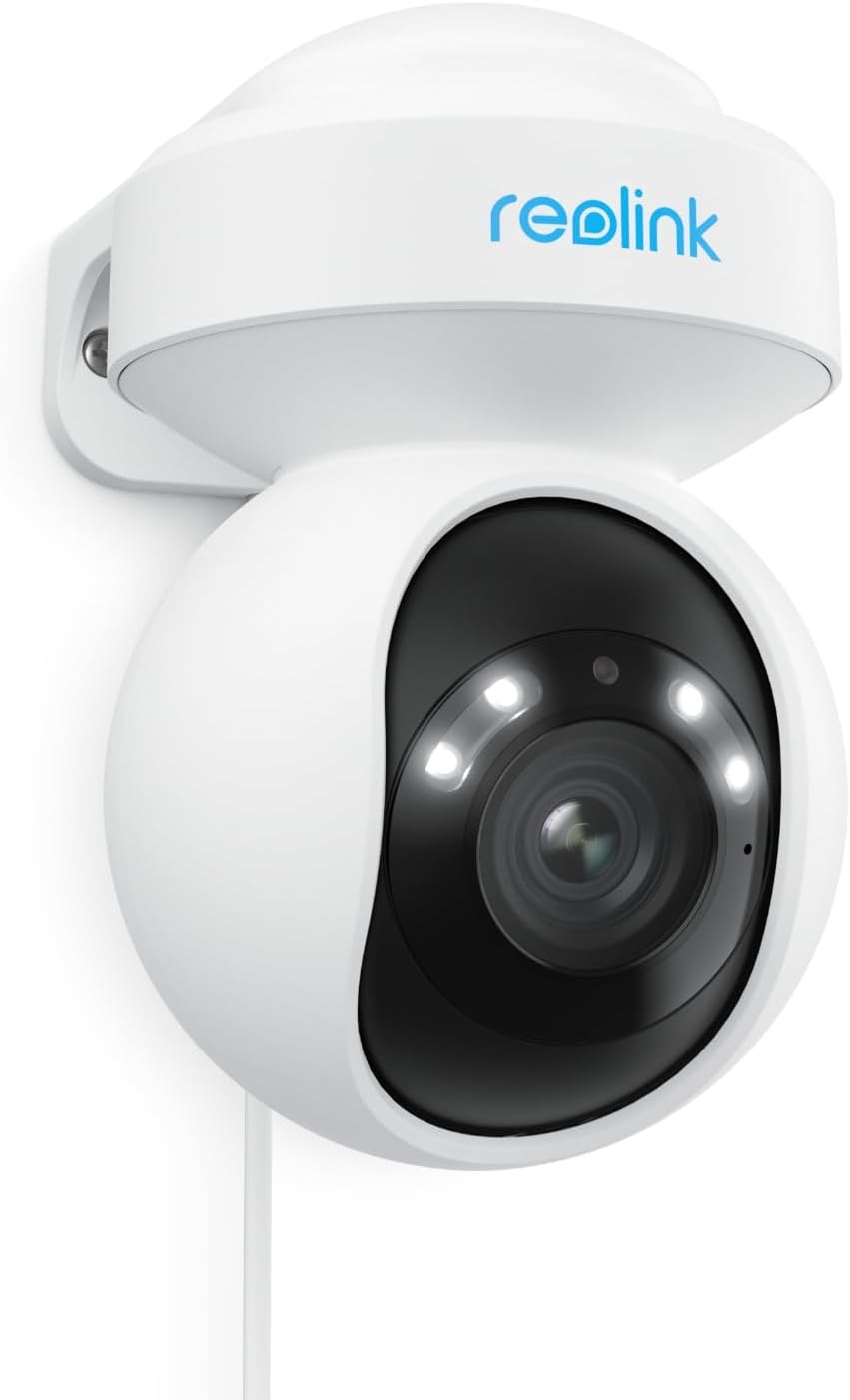 Reolink 4K PTZ Outdoor PoE Camera with Motion Projectors, 3X Optical Zoom, 355° Pan+50° Tilt, Automatic Tracking, Colour Night Vision, Intelligent Detection - E1 Outdoor PoE