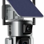 Camera Surveillance, Caméra solaire d'extérieur 4K 8mp, 4G/Wifi, étanche IP66, sécurité extérieure, suivi automatique, Surveillance PTZ, CCTV,Intérieur et extérieur(4G 10XZoom 128GB)