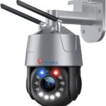 Ctronics 30X Optical Zoom 5MP Outdoor Surveillance Camera WiFi 2.4/5GHZ, IP Camera with Auto Scan/Tracking/Zoom Human Detection 150m Night Vision Sound Alarm Two-Way Audio Metal/Cloud