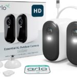 Arlo Essential 2 HD XL, Wireless Outdoor WiFi Surveillance Camera, 24 Months Battery Life, Colour Night Vision, Siren and Two-Way Audio, Arlo Secure Test Included, 2 White Cameras