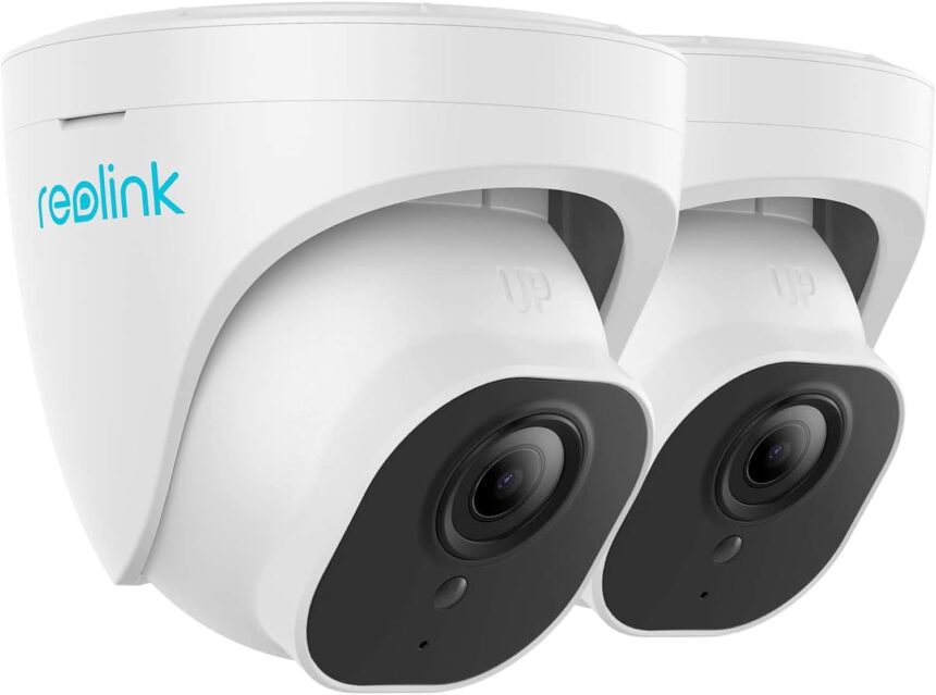 Reolink PoE 5MP Super HD Outdoor Surveillance Camera with Person/Vehicle Detection, IP Camera with MicroSD Card Slot, Audio Support, IP67 Waterproof, IR Night Vision 30m, RLC-520A 2 Pack