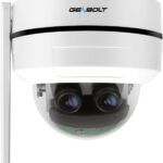 Genbolt 2.5k PTZ WiFi Security Camera Indoor & Outdoor DC & POE, 4MP Dual Lens Home Surveillance IP Camera CCTV 10X Hybrid Zoom, IK10 VANDALproof, IP66 STAPPOR