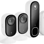 Arlo Essential 2 Kit, 2 Indoor Cameras + 2K Doorbell + Chime, Wireless WiFi Surveillance Camera, Wireless Outdoor or Indoor, Secure Test Included, White