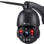 Ctronics 5MP 30X Zoom Outdoor WiFi Surveillance Camera, 2.4/5Ghz WiFi IP Camera, Human Detection & Auto Cruise & Zoom, 150M Night Vision, PTZ 355°90°, Bluetooth/PC/Cloud, Metal IP66