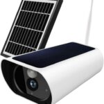 Solar Surveillance Camera Dome Security Camera, Low Power Consumption, Waterproof, Real Time Mobile Phone Viewing, Cloud Battery Storage + 64G Card