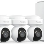 Reolink 4K Wi-Fi 6 All-in-One Surveillance Camera Kit with 2TB Hard Drive, 16TB Max Local Storage, PT Automatic Tracking, Intelligent Detection, Anti-Theft Encryption, Home Hub Pro+4X E1 Outdoor S