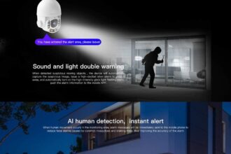 VStarcam CS65-X5 Outdoor HD 2MP Wi-Fi Panoramic Tilt H.264 CCTV Camera + IP66 Waterproof Outdoor Use