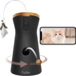 Furbo 360° Cat Camera [BASIC CAMERA]: Pet Monitor w/App, Rotating 360° View, Colour Night Vision, Auto-Tracking, Treat-toss, Meowing Alert. Loved by millions of pet parents worldwide