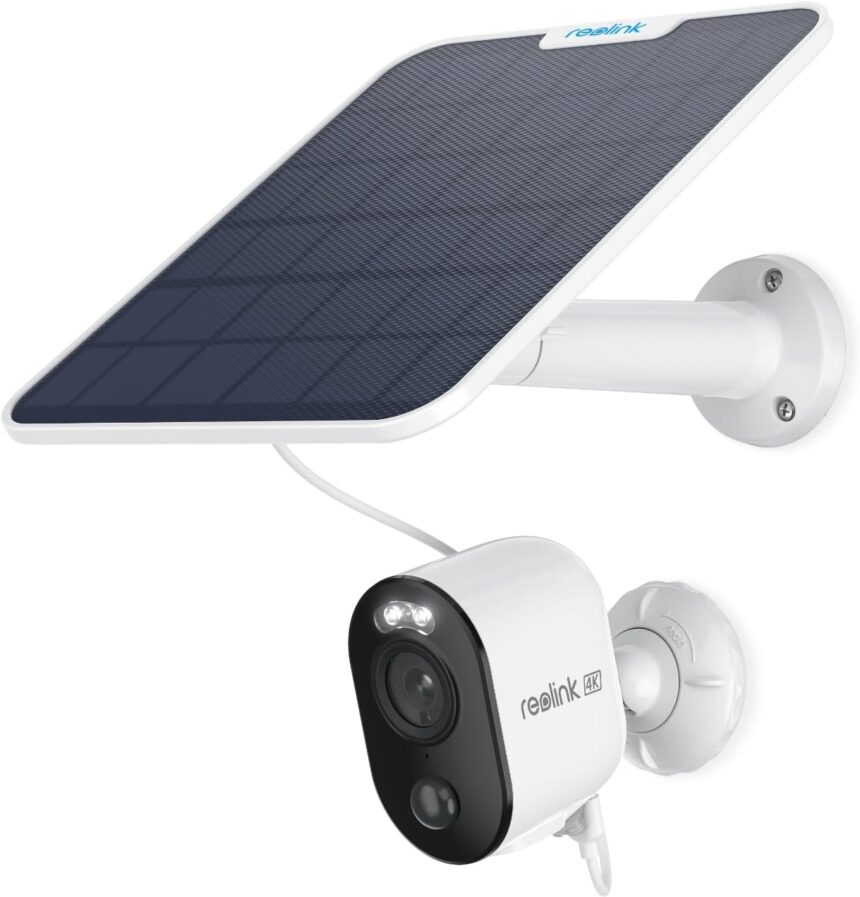Reolink 4K Outdoor Wireless Solar Camera, 2.4/5 GHz WiFi, Night Vision in Colour, Person/Vehicle/Pet Detection, Autonomous, Argus 3 Ultra+6W Solar Panel