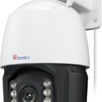 Ctronics 4K 30X 3D Optical Zoom Outdoor Surveillance Camera, 5/2.4Ghz WiFi, 150M Night Vision, Auto Cruise & Zoom, Auto Tracking, Human/Vehicle / Animal Detection, 256GB TF Card/FTP/Cloud, Metal