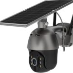 Camera Surveillance, Caméra IP solaire 2K 4MP, puissance 8W, batterie Rechargeable, Surveillance vidéo sans fil, PTZ, alarme, Vision nocturne couleur pour la sécurité à domicile(4MP 4G Cam 32G Card)