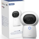 Aqara 2K PT Indoor Camera WiFi 2.4/5 GHz Hub G3, Face and Gesture Recognition, Infrared Remote Control, 360° Camera, Works with HomeKit Secure Video, Alexa, Google Assistant, IFTTT