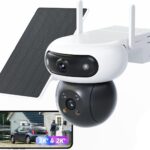 EZVIZ 8MP (4MP+4MP) Wireless Dual Lens Motorized WiFi Surveillance Camera, Solar Outdoor Camera, Always-on Mode, Person/Vehicle Detection, CB90 Dual+8W Solar Panel