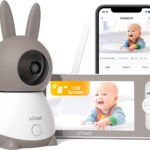ieGeek Top 2K/5 Inch Quality Baby Camera Baby Monitor, PTZ 360° Baby Phone Video Connected Smartphone, Video Phone with Smart Alerts/Night Vision/Automatic Tracking