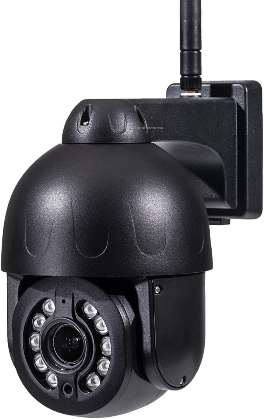 Jings Outdoor Wifi Camera, 30X 5MP Optical Zoom PTZ Speed Dome Camera, AI Night Vision CCTV IP Camera with AI Tracking, Home Security Camera