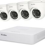 Westshine IP Security Camera System,4K 10CH NVR and 4pcs 1080P Dome Wired CCTV Cameras,POE NVR Home Surveillance Kit,Smart Motion Detection,Remote Access,Hard Drive Not Include