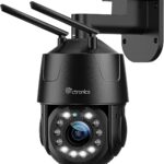 Ctronics 4K 8MP 5X Optical Zoom Camera Surveillance WiFi Outdoor, 2.4/5GHz WiFi IP Camera Detection Human/Vehicle/Animal Tracking Auto Night Vision Color 50m Two-Way Audio PTZ Metal