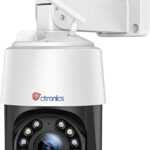 Ctronics 4K 8MP 5X Optical Zoom Camera Surveillance WiFi Outdoor 2.4/5GHz WiFi IP Camera Human/Vehicle/Animal Detection Auto Night Vision Color 50m Two-Way Audio Metal/Cloud
