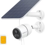 Reolink 4K Outdoor 4G Solar Camera with SIM Card, Battery, Person/Vehicle/Animal Detection, Night Vision, Two-Way Audio, Local & Cloud Storage, Go Ultra+Solar Panel