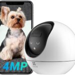 EZVIZ C6 4MP WiFi Surveillance Camera 2.4/5GHz Wifi & Ethernet, 360° Indoor Camera, Auto Zoom Tracking, Human & Pet Detection & Voice Activity & Hand Stirring, Two-Way Call
