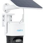 Reolink PTZ WiFi Solar Camera, 6X Auto Tracking & Zoom, Two Lens, 180j Autonomy, Projectors, Wireless Outdoor Surveillance Camera, Bidirectional Audio, 2K/4MP, TrackMix+Solar Panel