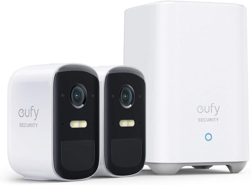 eufy Security eufyCam 2C Pro Camera Wireless Outdoor WiFi Surveillance, 180 Days Battery Life, 2K Resolution, Night Vision, No Monthly Fees, Kit 2 Cameras