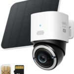 eufy Security WiFi Surveillance Camera 4G LTE Cam S330, 4K UHD Panoramic Tilt, Solar Powered Wireless Solar Panel, Human/Vehicle Tracking by AI, with SIM Card