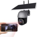 Caméra Solaire extérieure WiFi sans Fil, caméra WiFi sans Fil extérieur | 1080p Cam de sécurité Solaire avec moniteurs | 3 Millions de Pixels Nocturnes moniteurs Audio 2 Voies pour Le Lieu de Travail
