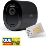 Arlo Go 2 3G/4G LTE Wireless Outdoor Surveillance Camera, SIM Card or WiFi IP Camera, Colour Night Vision, Built-in Projector, Motion Detection, Secure Trial Included, Black