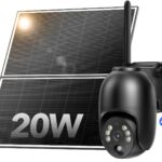 NUASI 4G LTE Solar Cell Security Camera with SIM Card