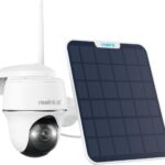 Reolink 4K Wireless WiFi Solar Camera, 355°Pan&Tilt, 2.4/5Ghz WiFi, Night Vision Colour, Compatible with Amazon Alexa, Argus PT Ultra+Solar Panel