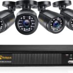 Anlapus FHD 1080P H.265+ Video Surveillance Kit - 8CH 1080P HD DVR Recorder with 2MP Outdoor Surveillance Cameras, Free APP & Remote Access Security System Without HDD Included