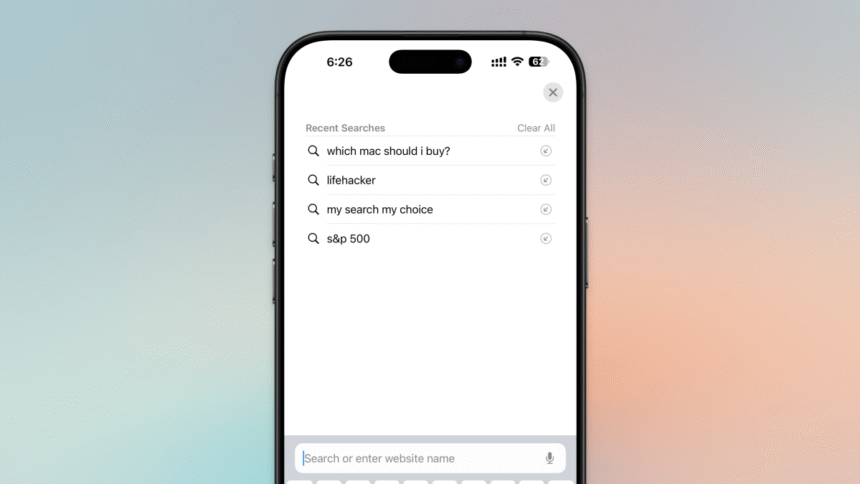 Comment masquer les recherches récentes dans Safari sur iPhone