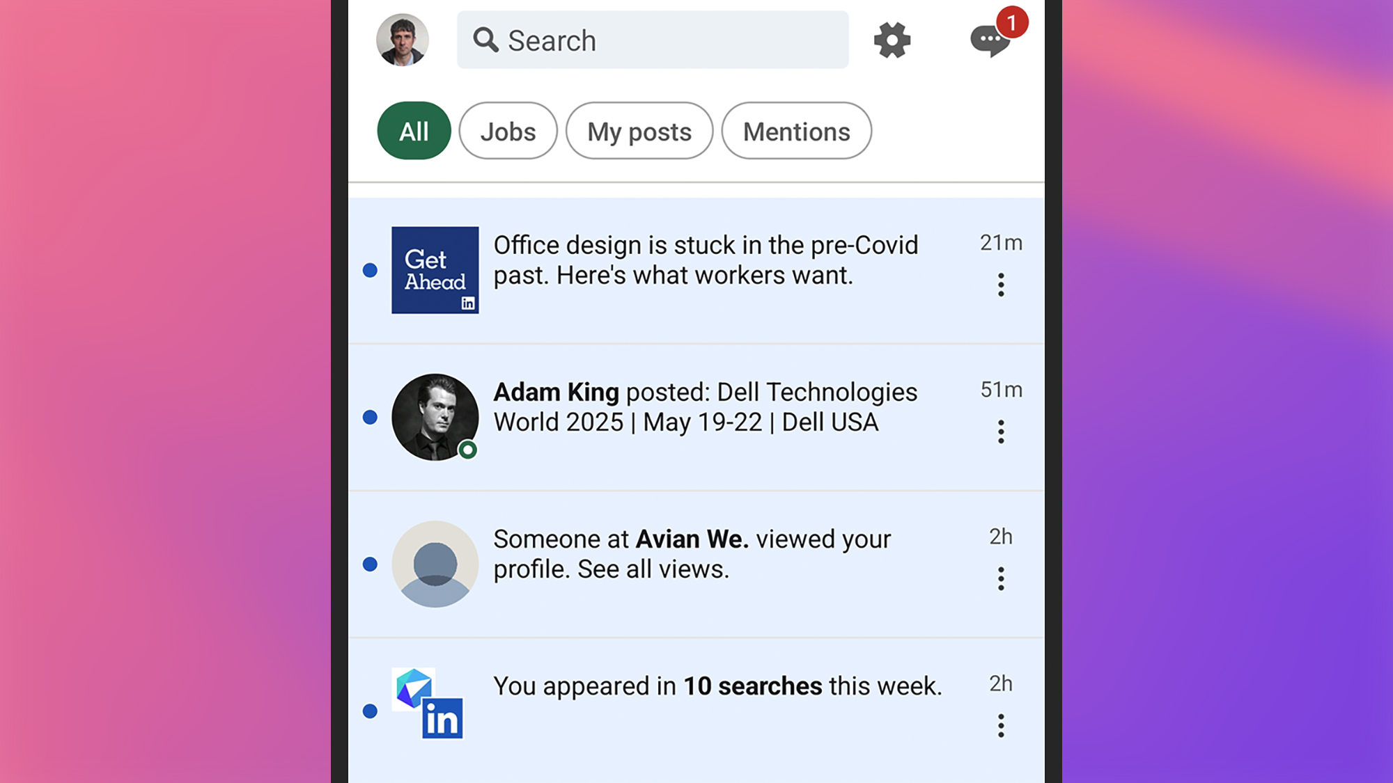 Application LinkedIn